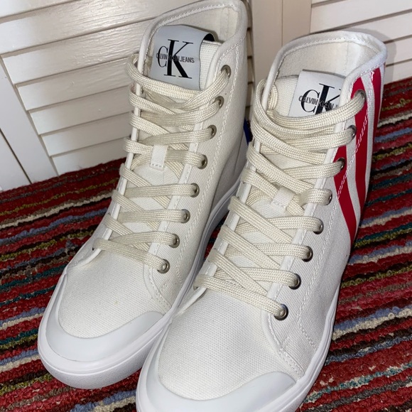 calvin klein jeans high top sneakers